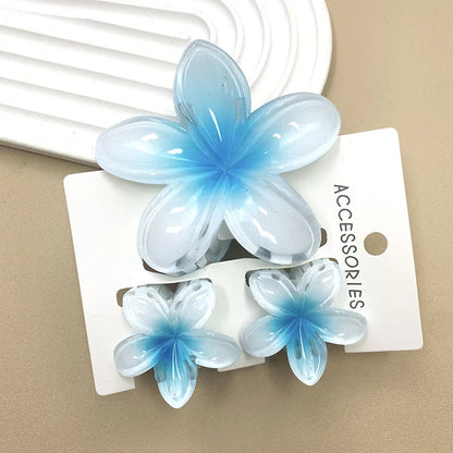3-Piece Tropical Flower Hair Claw Clip Set