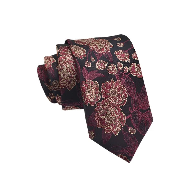 Men’s Floral Neck Tie – Classic 8cm Width