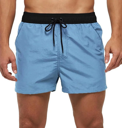 Men’s & Teens’ Quick-Dry Swim Shorts – Elastic Waist with Mesh Lining