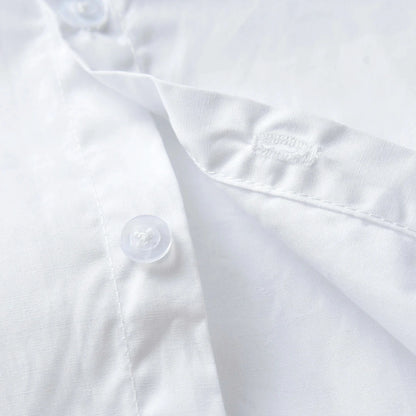Boys White Formal Outfit Set – Shirt, Bow Tie & Suspenders