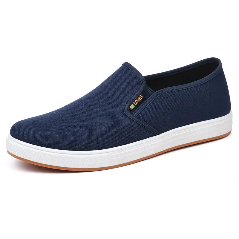 Men’s Canvas Slip-On Sneakers – Lightweight Casual Comfort Shoes