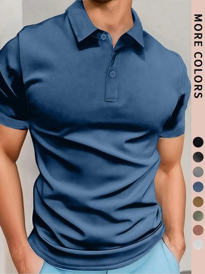 Men’s Lightweight Polo Shirt – Breathable Casual Short Sleeve