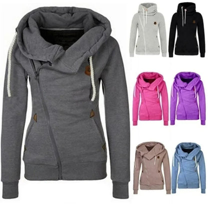 Gray hoodie with multiple color options displayed on a white background
