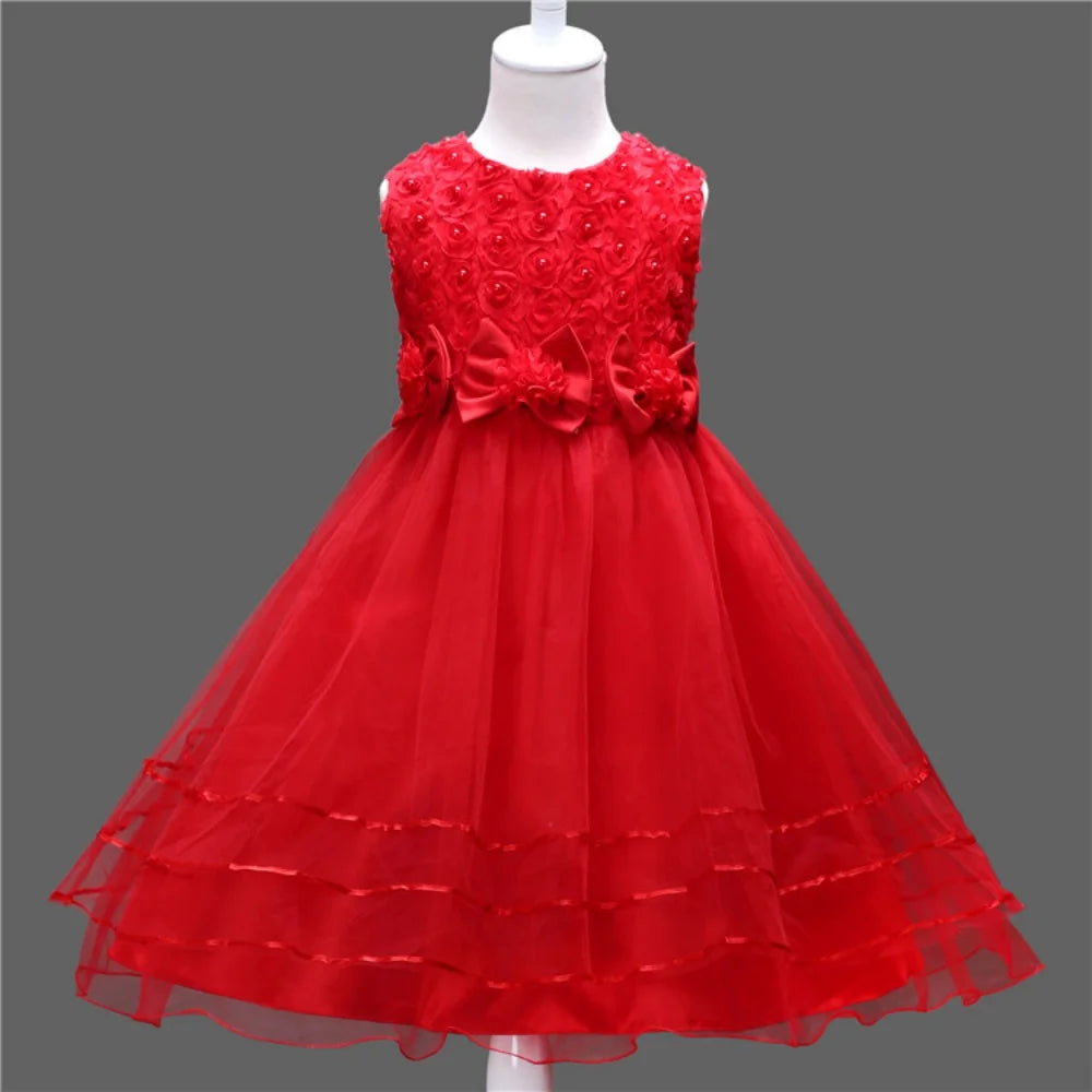 Princess Petal Layered Tulle Dress