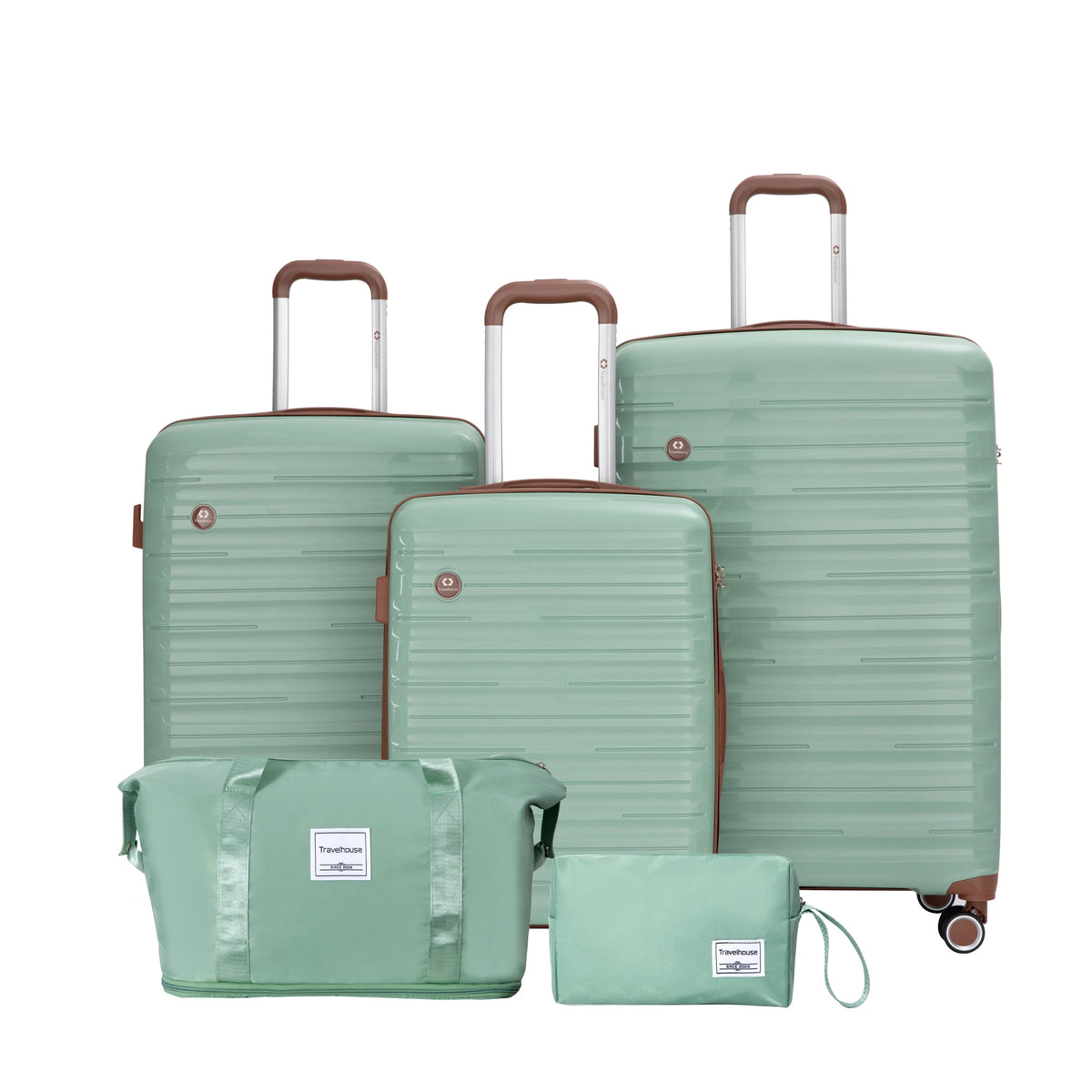 5-Piece Hardshell Luggage Set with Spinner Wheels & TSA Locks