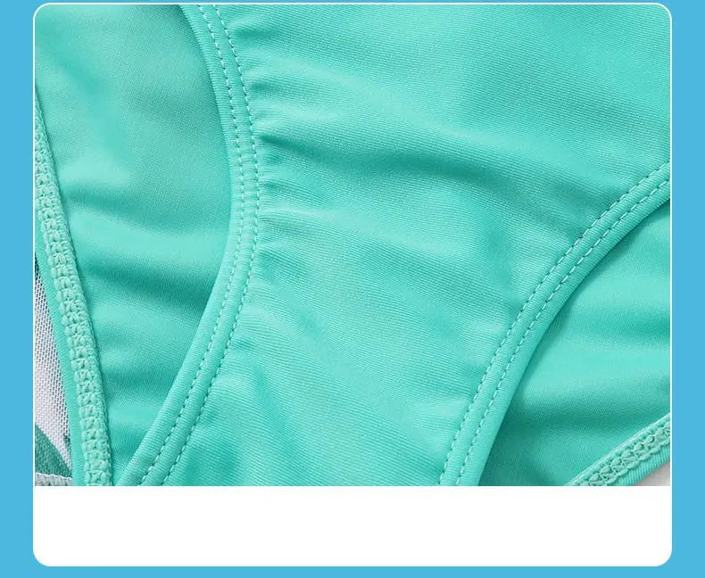 Girls 3-Piece Swimsuit Set — Bikini, Briefs and Cover-Up