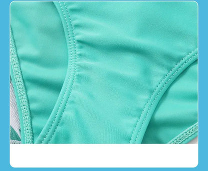 Girls 3-Piece Swimsuit Set — Bikini, Briefs and Cover-Up