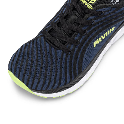 Women's Wide Fit Walking Sneakers – Breathable Lightweight Comfort Shoes – Purple – 38