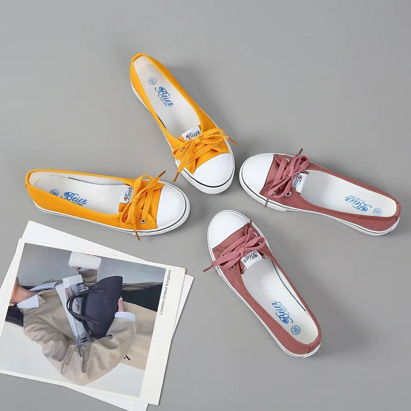 Canvas Slip-On Sneakers for Women & Teens | Lightweight, Low Profile