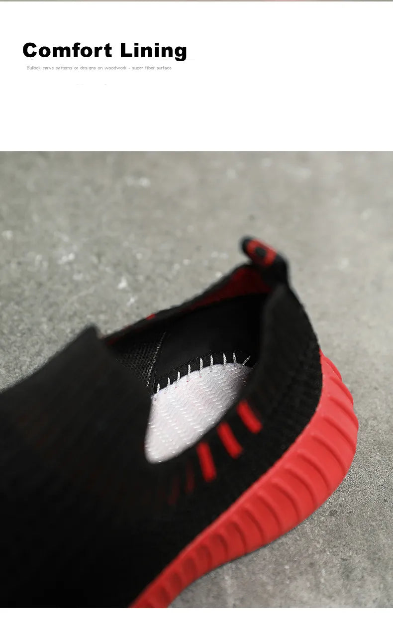 Kids’ Breathable Mesh Slip-on Sneakers