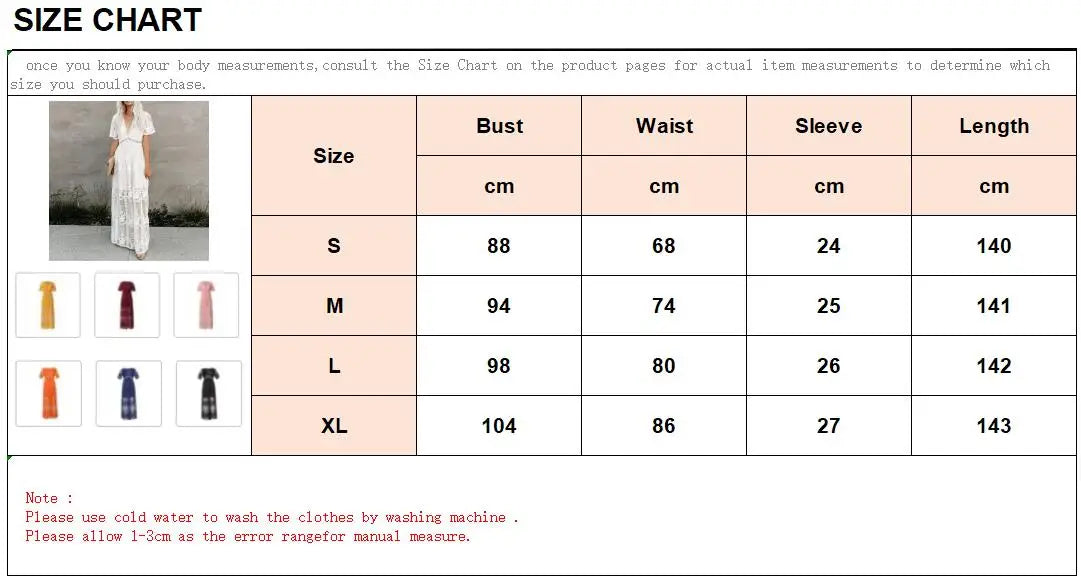 Women’s Embroidered Lace Maxi Dress – Elegant White Boho Beach Style