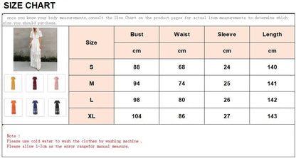 Women’s Embroidered Lace Maxi Dress – Elegant White Boho Beach Style