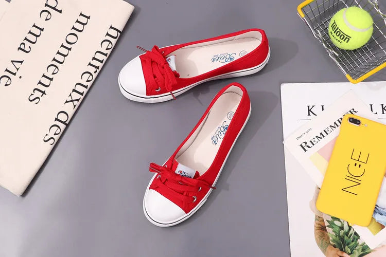 Canvas Slip-On Sneakers for Women & Teens | Lightweight, Low Profile