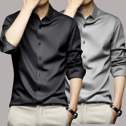 Men’s Wrinkle-Resistant Dress Shirt – Long Sleeve Button Down