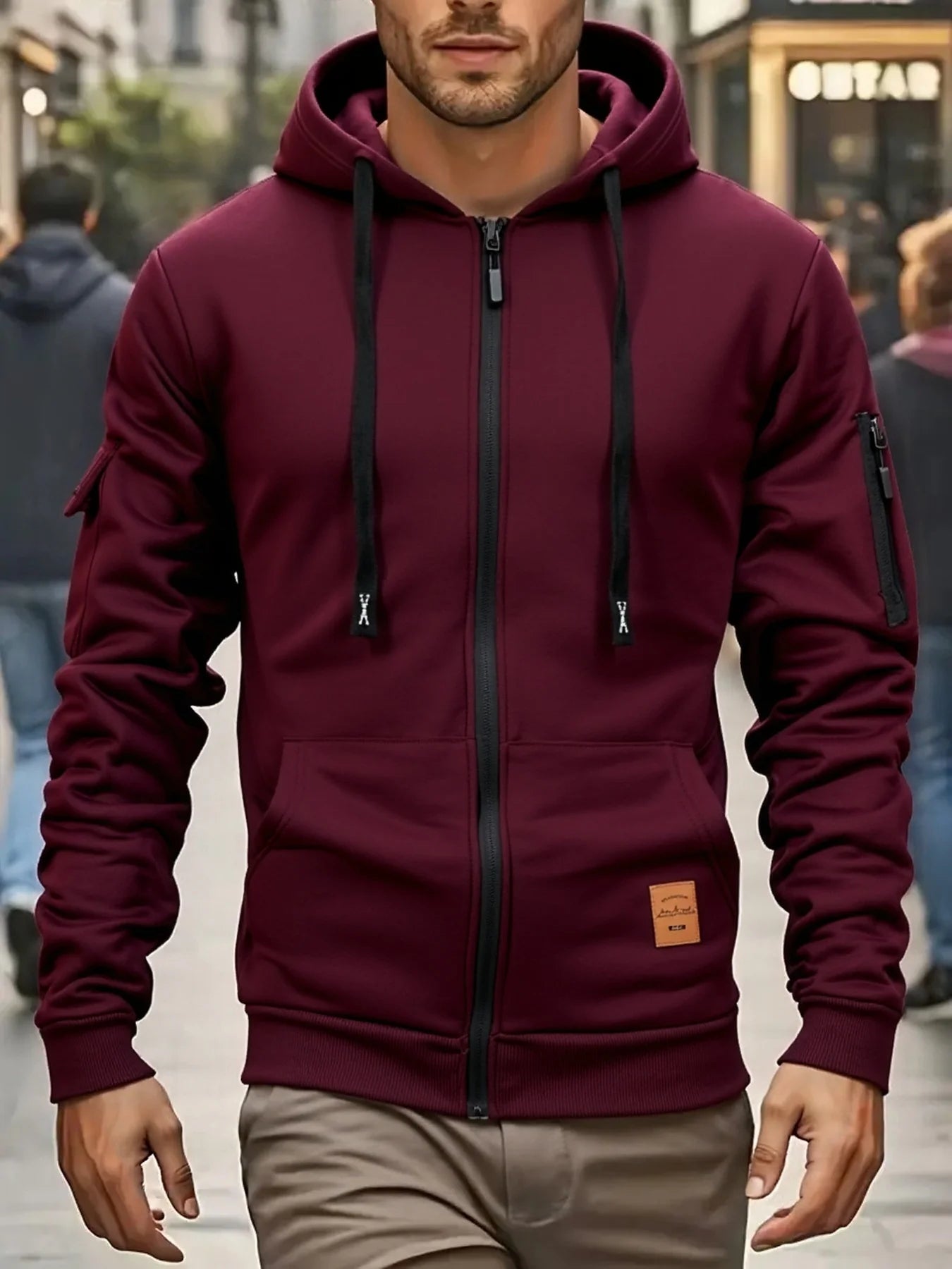 Men’s Lightweight Hooded Zip Jacket