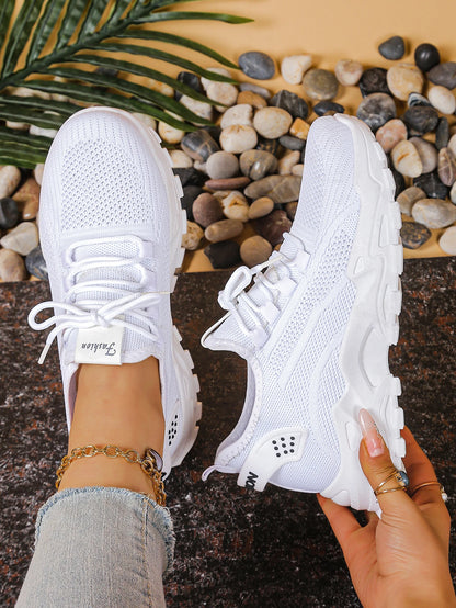 Women's peek-a-boo mesh Leopard print sneakers