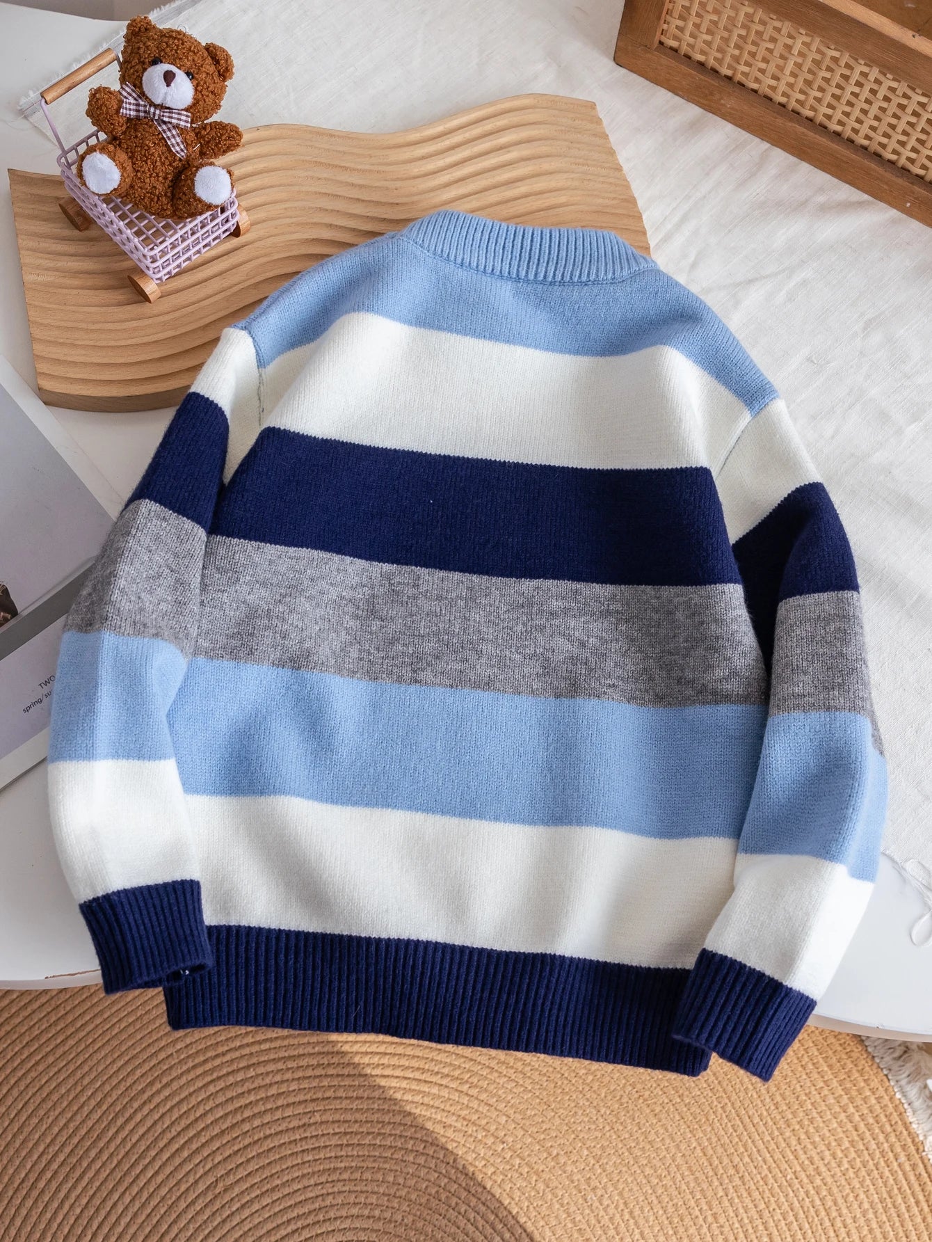 Kids’ Striped Sweater – Soft Knit Pullover