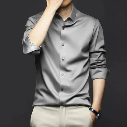 Men’s Wrinkle-Resistant Dress Shirt – Long Sleeve Button Down