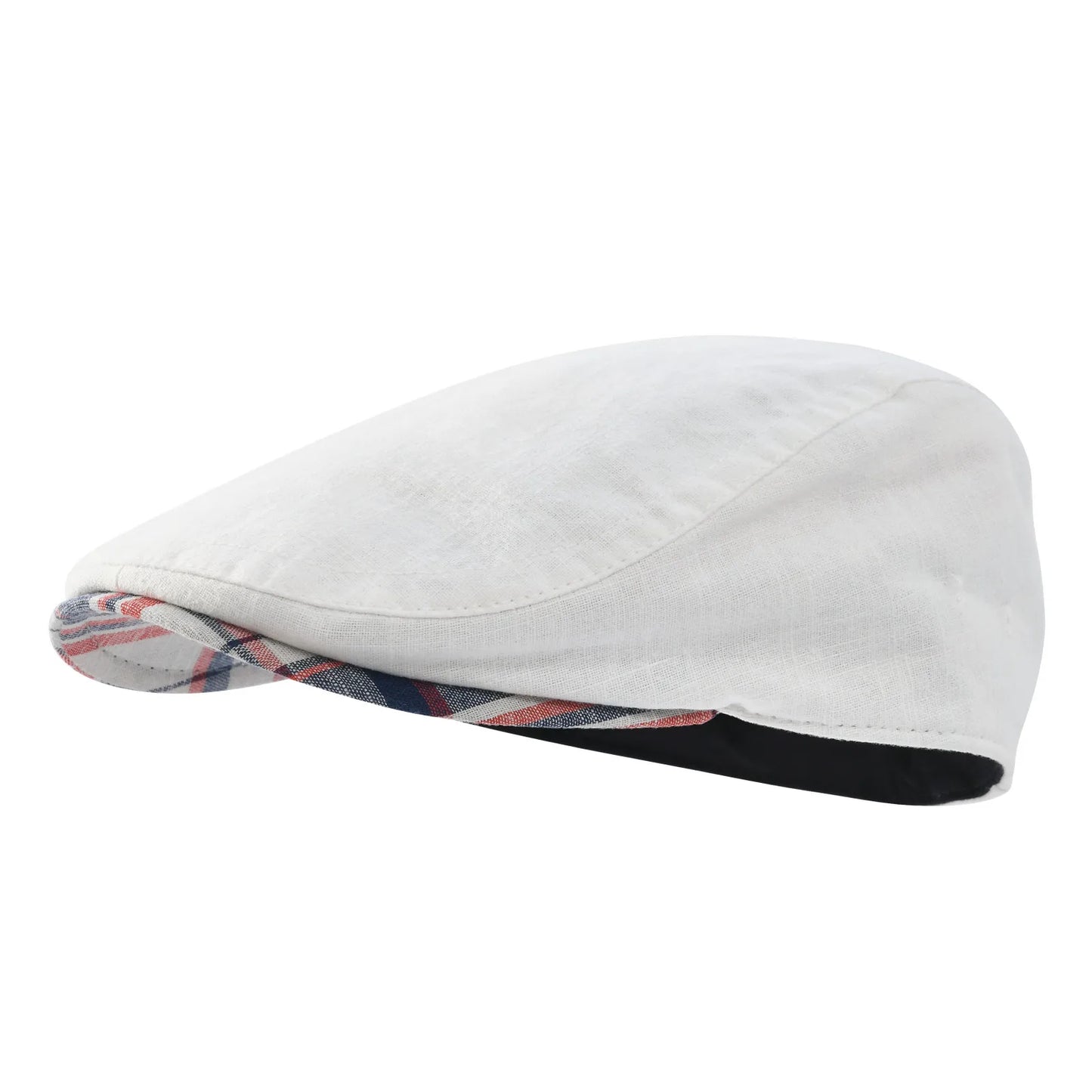 Men's Linen Flat Cap – Lightweight Newsboy Style