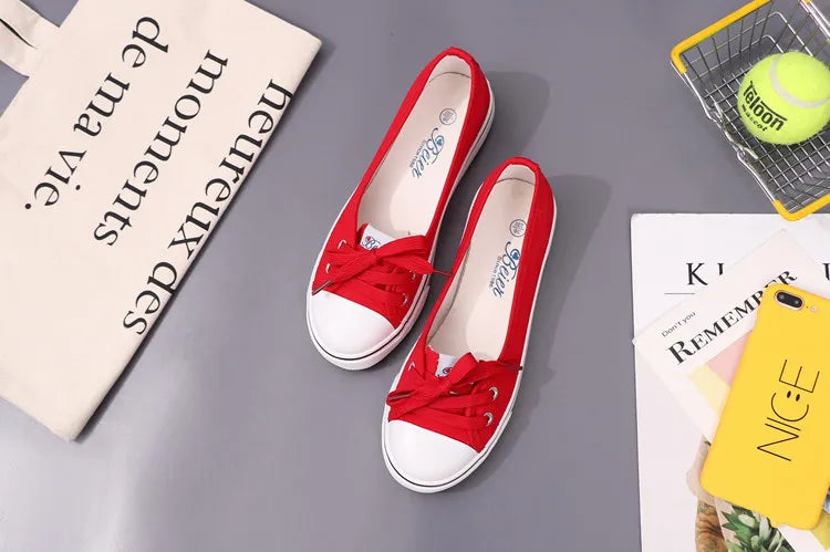 Canvas Slip-On Sneakers for Women & Teens | Lightweight, Low Profile