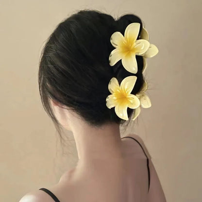 Tropical Flower Hair Claw Clip – Gradient Color