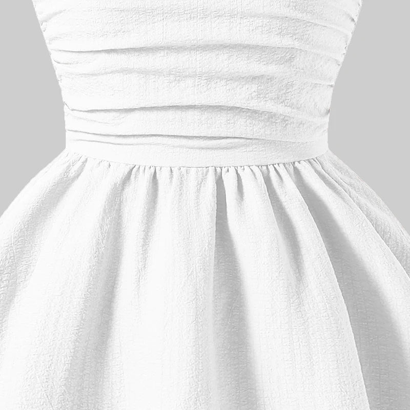 Girls’ Tiered Sling Dress – Sleeveless, Stretch Waist (8Y–12Y)