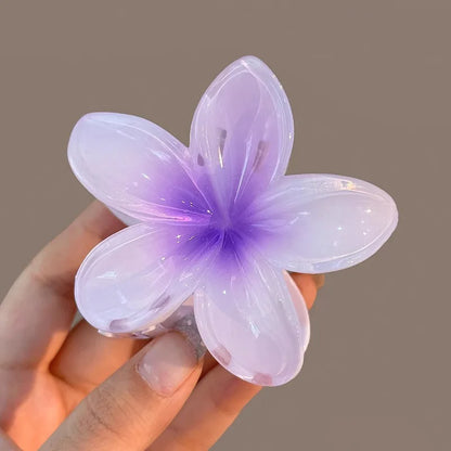 Tropical Flower Hair Claw Clip – Gradient Color