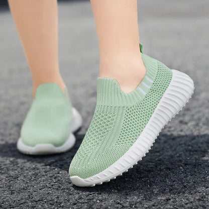 Kids’ Breathable Mesh Slip-on Sneakers