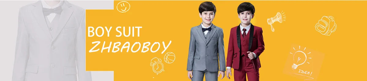 Boys' Jacquard 2-Piece Formal Suit