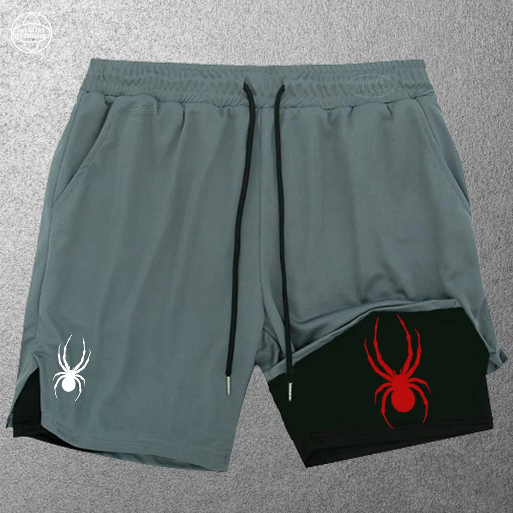 Men’s 2-in-1 Performance Athletic Shorts – Double Layer Training Fit