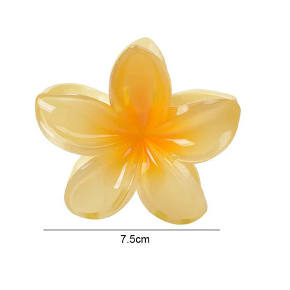 Tropical Flower Hair Claw Clip – Gradient Color