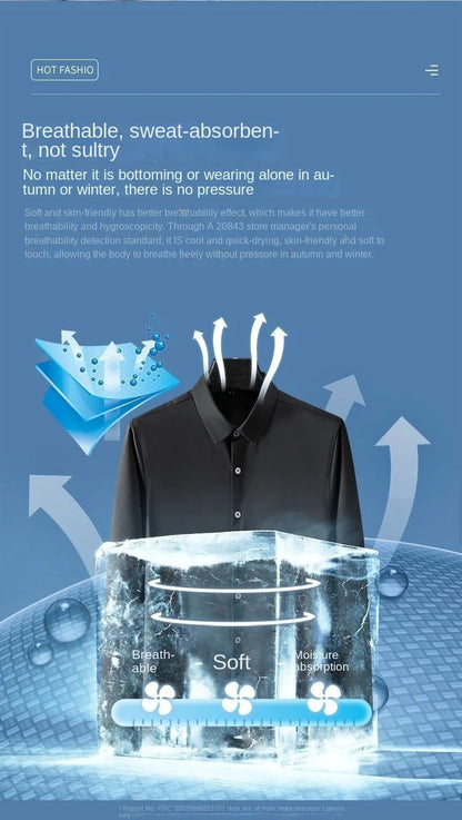Men’s Wrinkle-Resistant Dress Shirt – Long Sleeve Button Down