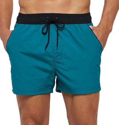 Men’s & Teens’ Quick-Dry Swim Shorts – Elastic Waist with Mesh Lining