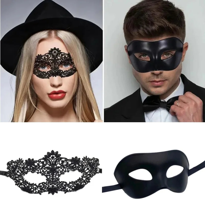 Black Masquerade Eye Masks