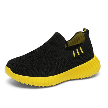 Kids’ Breathable Mesh Slip-on Sneakers
