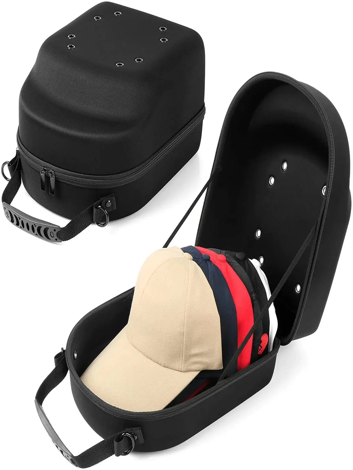 Hard Shell Hat Carrier Case – Travel Cap Storage Box for Men
