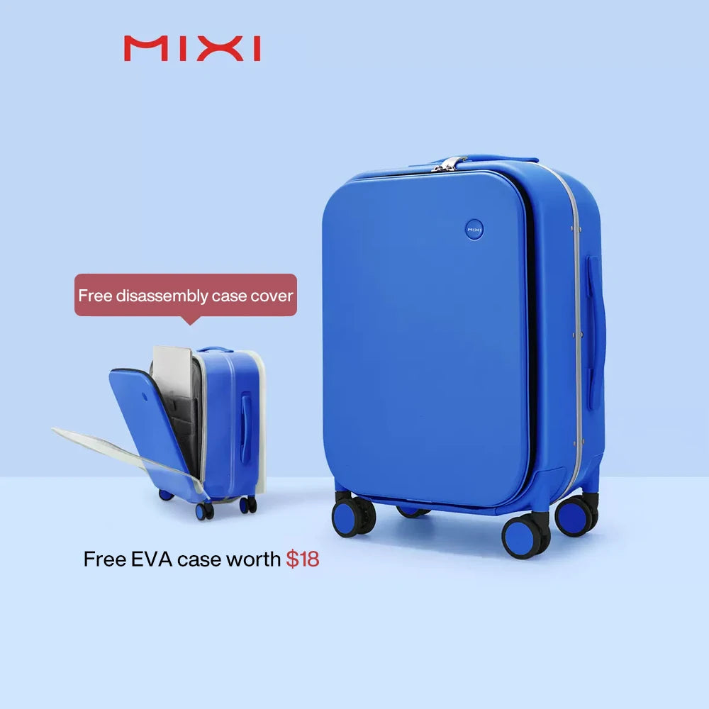 Aluminum-Frame Hardshell Spinner Suitcase