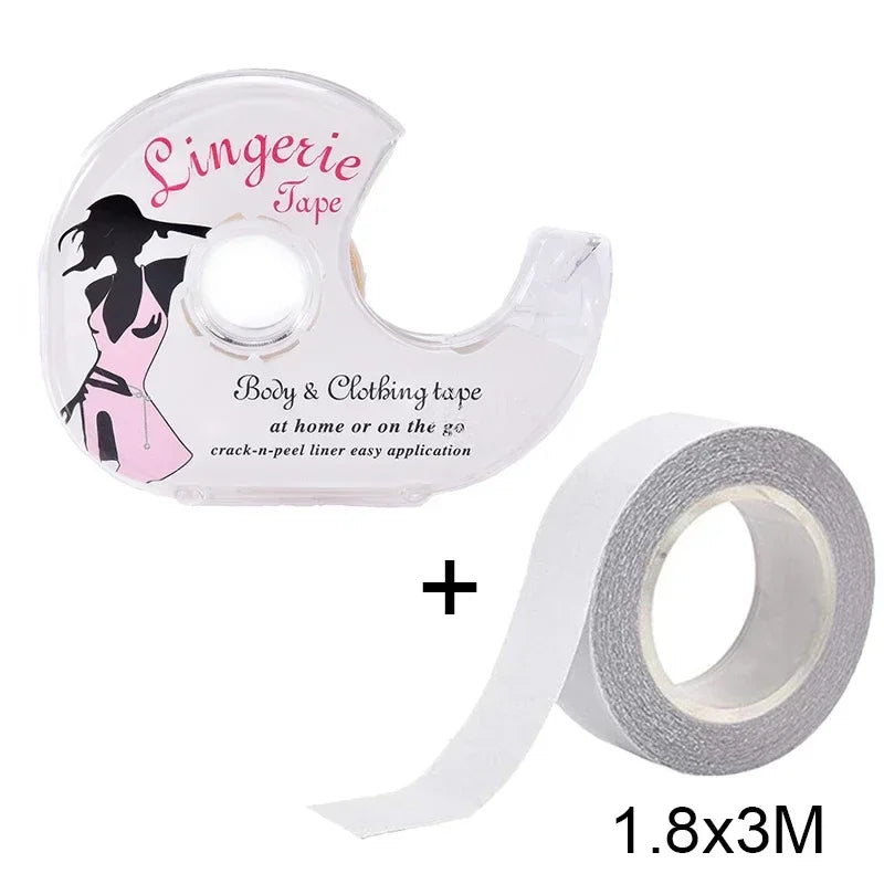 Double-Sided Fashion Tape – Clear, Travel-Ready Roll for Dresses & Tops - The Dock Drop