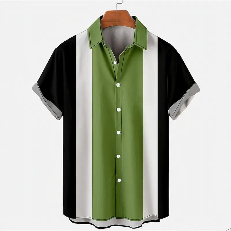 Men's Silk Blend Button-up Shirt - The Dock Drop