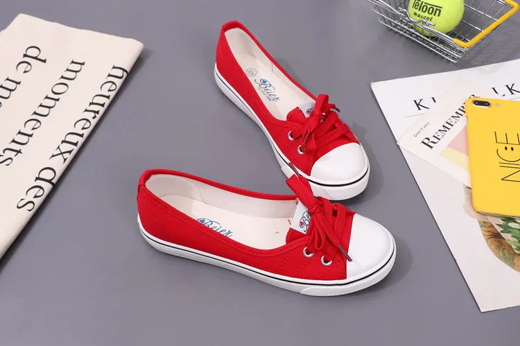 Canvas Slip-On Sneakers for Women & Teens | Lightweight, Low Profile