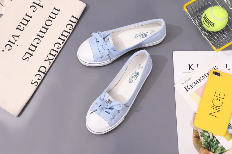 Canvas Slip-On Sneakers for Women & Teens | Lightweight, Low Profile