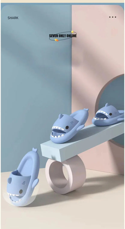 Kids Shark Slide Sandals – Soft Non-Slip Summer Slippers