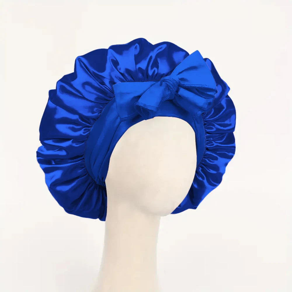 Women’s Adjustable Satin Sleep Bonnet – Tie Band