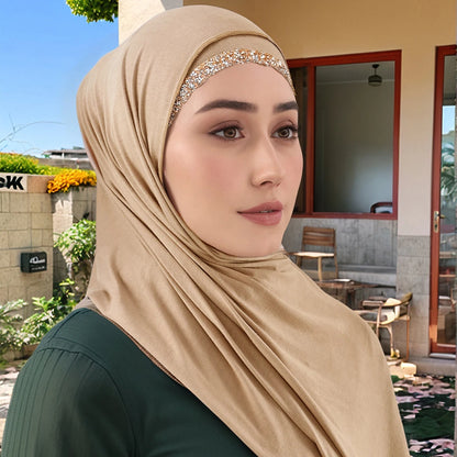 Women’s Lightweight Jersey Hijab Scarf – Breathable, Soft Stretch - The Dock Drop