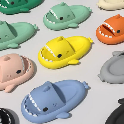 Kids Shark Slide Sandals – Soft Non-Slip Summer Slippers