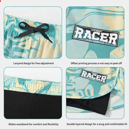 Men’s Double-Layer Swim Trunks