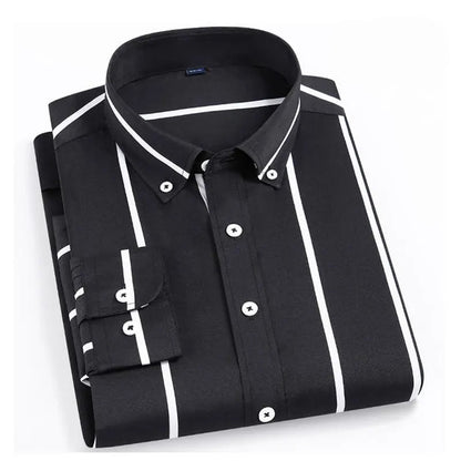 Men’s Long Sleeve Pattern Dress Shirt – Smart Casual