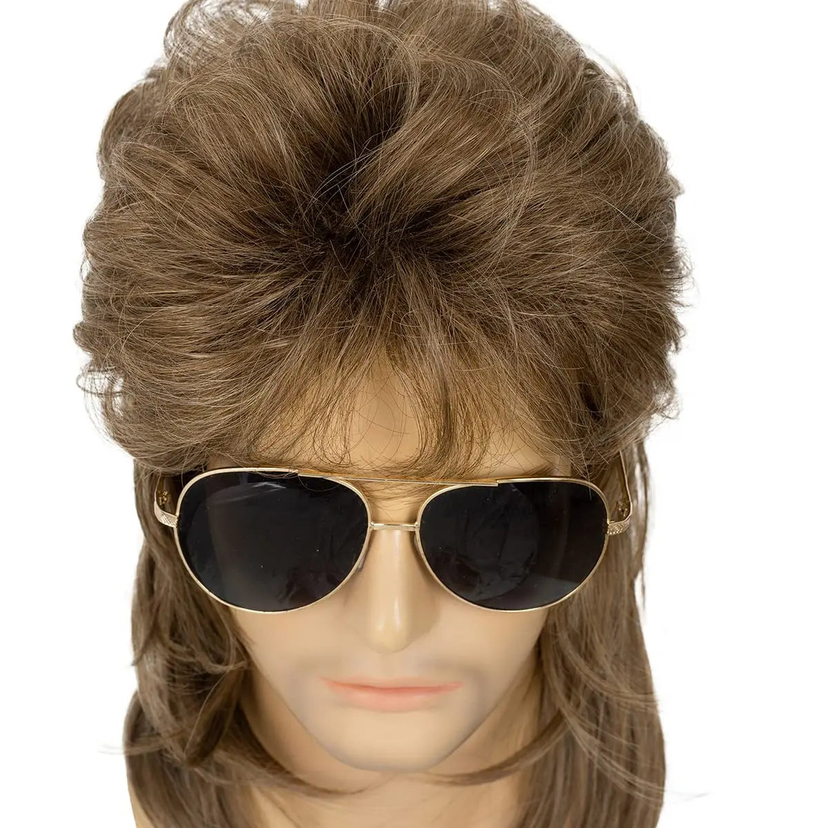 Retro Mullet Costume Wig – Long, Straight