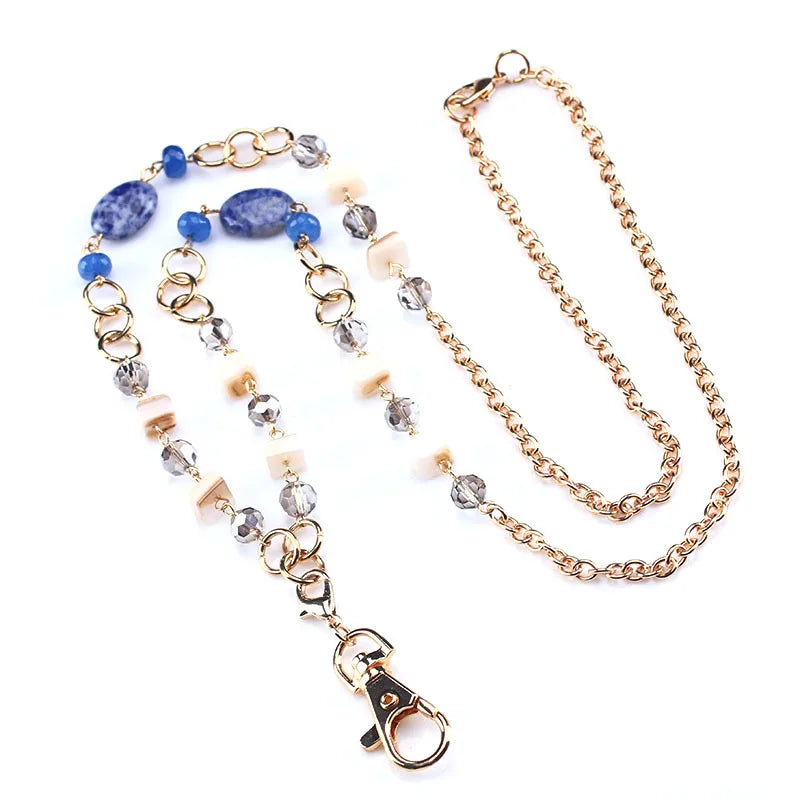 Beaded ID Lanyard Necklace – 36" Cruise Badge Holder