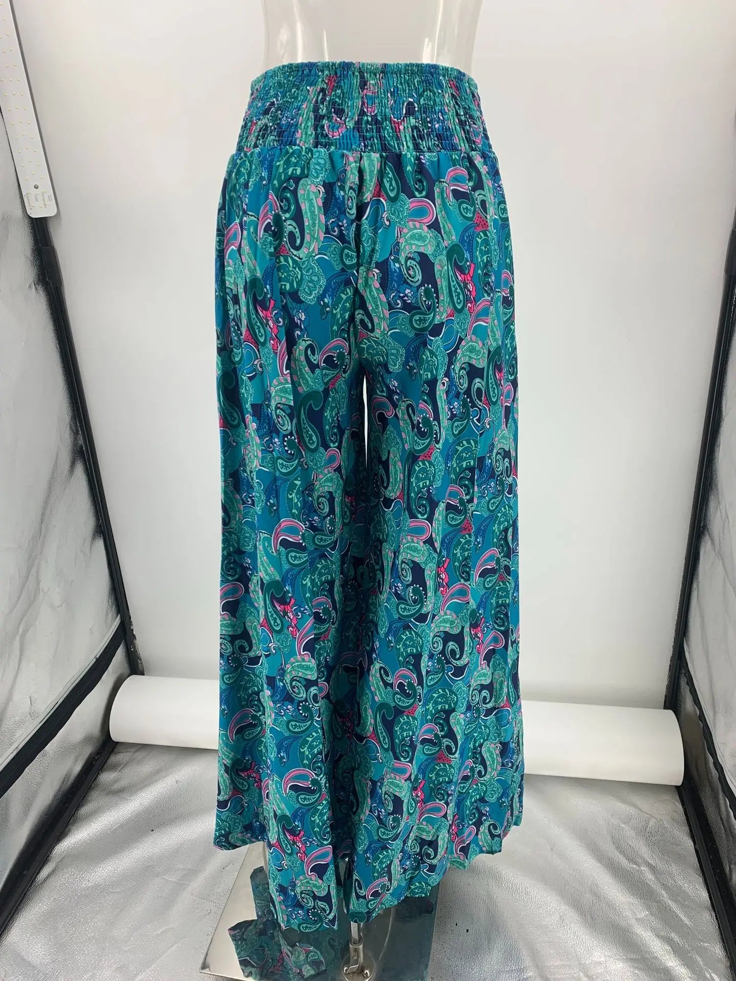 Women’s Floral Wide-Leg Pants – Boho Vacation Style